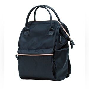 Olympia Melody Travel Backpack with Laptop Compartment 16" Black/Rose Gold